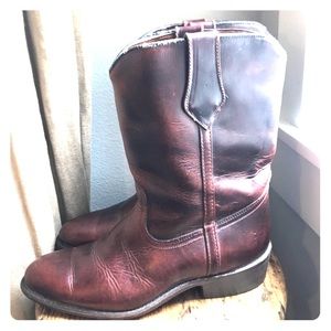 Frye Billy Pull on Boots cognac
